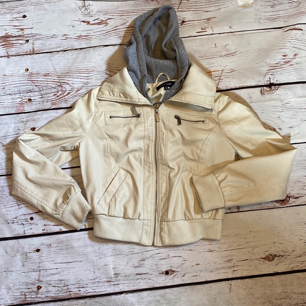New Look Pleather Sweater/Jacket